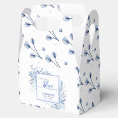 Blue Wildflower Something Blue Baby Shower Bedankdoosjes (Geopend)