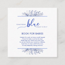 Blue Wildflower Something Blue Books for Baby Informatiekaartje
