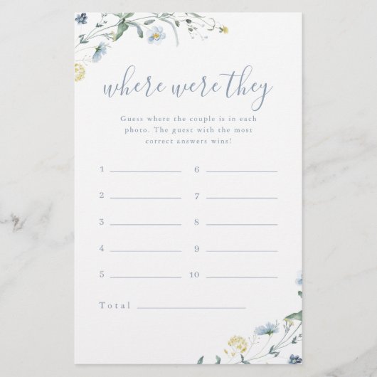 Blue Wildflower waar waren ze vrijgezellenfeest sp (Voorkant)