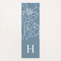Blue Wildflower Watercolor Custom Name