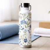 Blue Wildflower Watercolor Waterfles