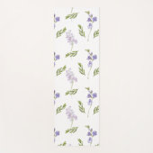 Blue Wildflower Watercolor  Yogamat (Voorkant)