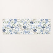 Blue Wildflower Watercolor  Yogamat (Achterkant (horizontaal))