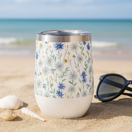 Blue Wildflower Waterverf