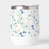 Blue Wildflower Waterverf (Links)