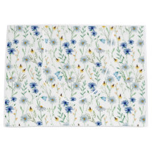 Blue Wildflower Waterverf