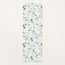 Blue Wildflower Waterverf