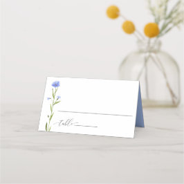 Blue Wildflower Weddenschap Escort Plaatskaartje