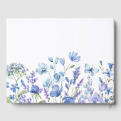 Blue Wildflower Wedding Gastenboek (Achterkant)