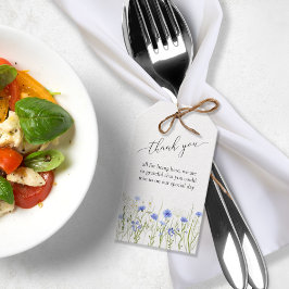 Blue Wildflower Wedding Guest Favor Bag Cadeaulabel