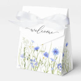 Blue Wildflower Wedding Guest Welkom Bedankdoosjes
