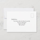 Blue Wildflower Wedding Rsvp Enclosure Card Kaartje (Achterkant)