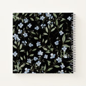Blue Wildflowers Foto Afstuderen Gastboek Notitieboek (Achterkant)