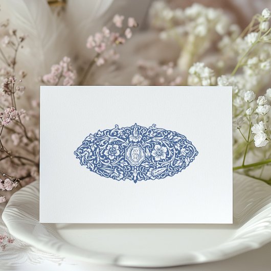 Blue William Morris Bewaar de datum Kaart