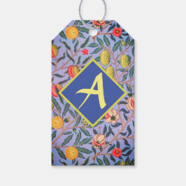 BLUE WILLIAM MORRIS CADEAU LABEL  CADEAULABEL