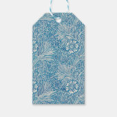 Blue William Morris Marigolds Elegant Cadeaulabel (Voorkant)