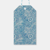 Blue William Morris Marigolds Elegant Cadeaulabel (Achterkant)