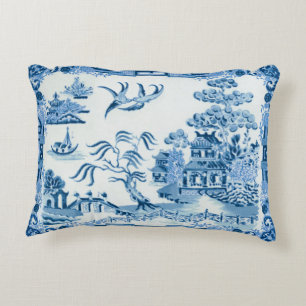 Blue Willow Accent Pillow Kussen