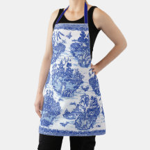 Blue Willow Animal Pagoda oosters Toile