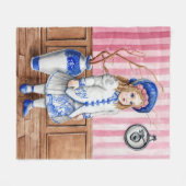 Blue Willow Bebe Bru Blanket Fleece Deken (Voorkant (Horizontaal))