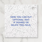 Blue Willow Border Food of Keuken Bakkerij  Bedankjes Labels (Achterkant)