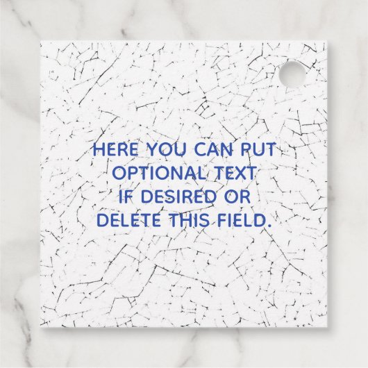 Blue Willow Border Food of Keuken Bakkerij Bedankjes Labels (Achterkant)