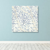Blue Willow Bough (door William Morris) Canvas Afdruk (Insitu (Houten vloer))