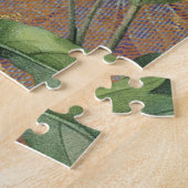 Blue Willow China Bord & Sunflower Design Legpuzzel (Zijkant)