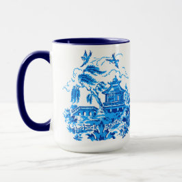 Blue Willow China Design 15oz Coffee Cup Mok