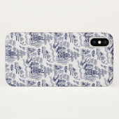 Blue Willow China Design Cell Case (Achterkant (horizontaal))