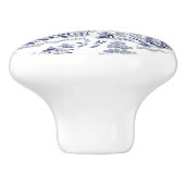 Blue Willow China Design Ceramic Cabinet Knob v1 Keramische Knop (Zijkant)
