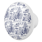 Blue Willow China Design Ceramic Cabinet Knob v1 Keramische Knop (Rechts)