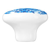Blue Willow China Design Ceramic Cabinet Knob v2 Keramische Knop (Zijkant)