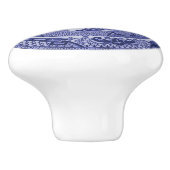 Blue Willow China Design Ceramic Cabinet Knob v4 Keramische Knop (Zijkant)
