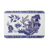 Blue Willow China Design Kitchen Rug Bath Mat (Voorkant)
