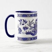 Blue Willow China Design Mok (Links)