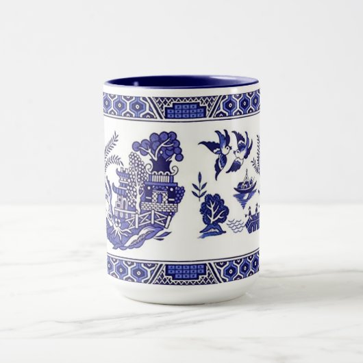Blue Willow China Design Mok (Midden)