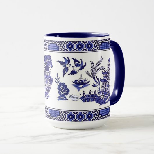 Blue Willow China Design Mok (Voorkant rechts)