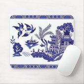 Blue Willow China Design Muismat (Met muis)