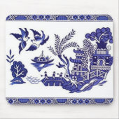Blue Willow China Design Muismat (Voorkant)