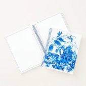 Blue Willow China Design Sketchbook notebook Notitieboek (Binnen)