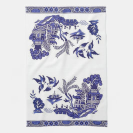 Blue Willow China Design Theedoek