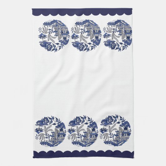 Blue Willow China Design Theedoek (Verticaal)