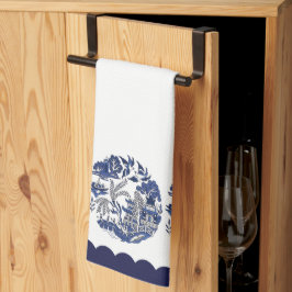 Blue Willow China Design Theedoek