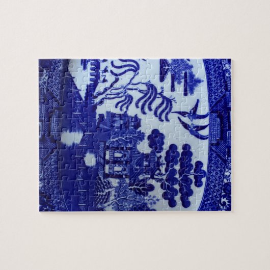 Blue Willow China Puzzle Small Legpuzzel (Horizontaal)
