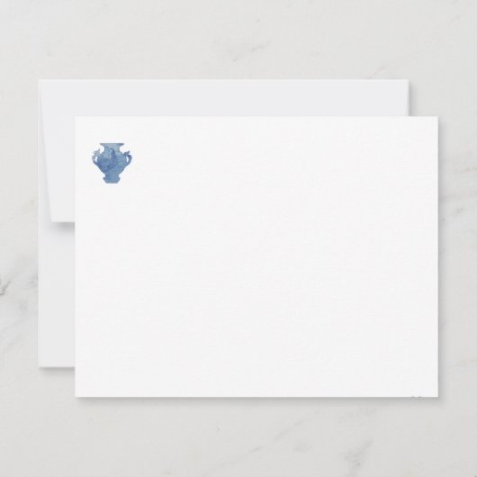 Blue Willow Chinoiserie Ginger Jars Bedankkaart (Achterkant)