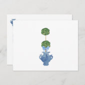 Blue Willow Chinoiserie Ginger Jars Bedankkaart (Voorkant / Achterkant)