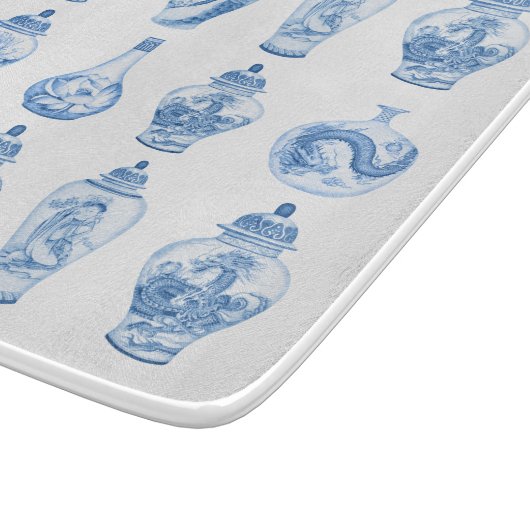 Blue Willow Chinoiserie Ginger Jars China Snijplank (Hoek)