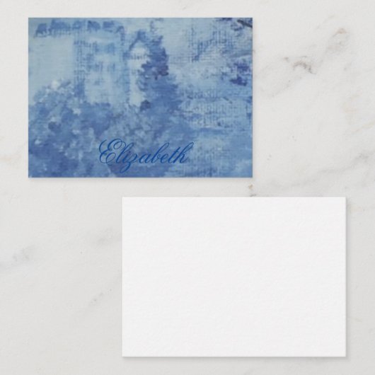 Blue Willow Chinoiserie Ginger Jars Jar Notitiekaartje (Voorkant / Achterkant)