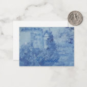 Blue Willow Chinoiserie Ginger Jars Jar Notitiekaartje (Voorkant / Achterkant in situ)